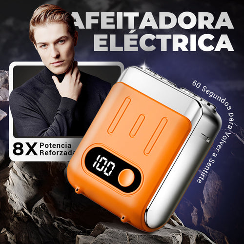 Mini afeitadora eléctrica rotativa portátil