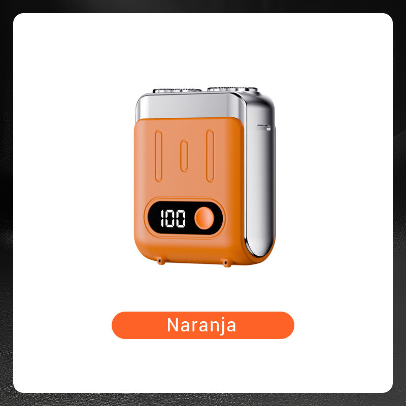 Mini afeitadora eléctrica rotativa portátil