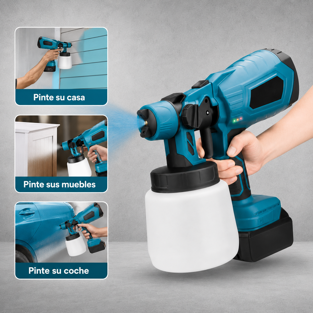 Pistola de pintura eléctrica por pulverizacion
