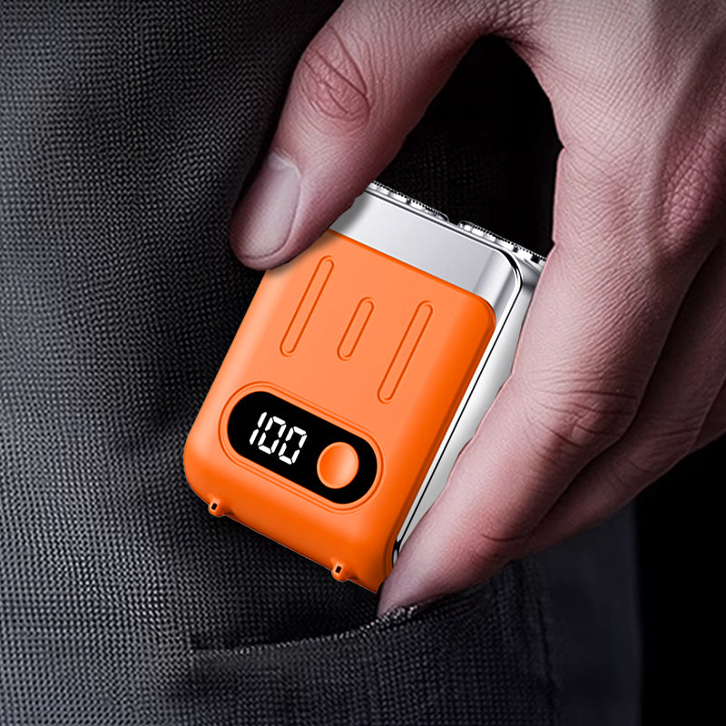 Mini afeitadora eléctrica rotativa portátil