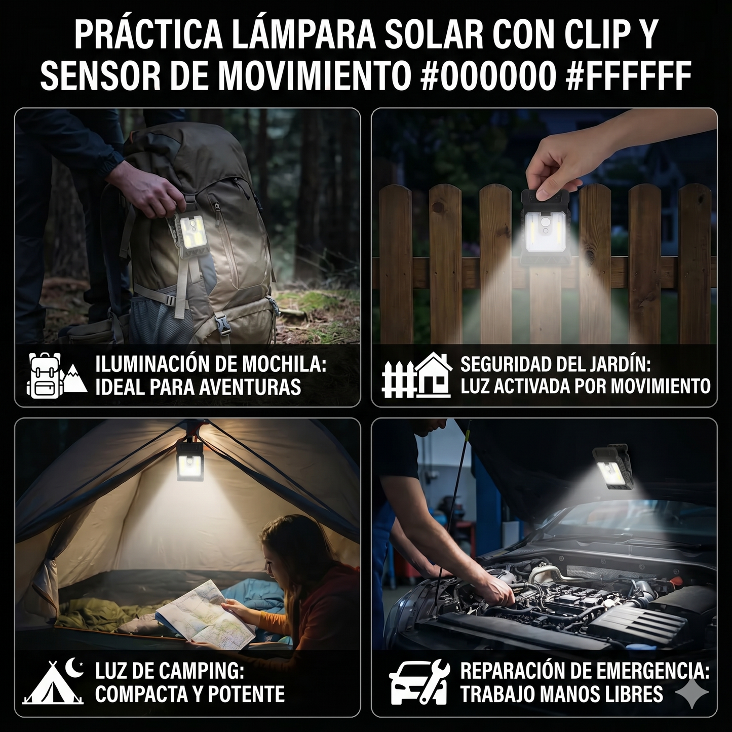 Luz automática sin cables ni instalación
