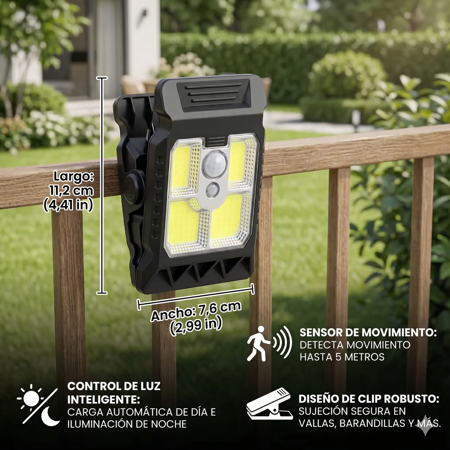 Luz automática sin cables ni instalación
