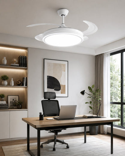 Ventilador de Techo LED Silencioso con Luz Regulable